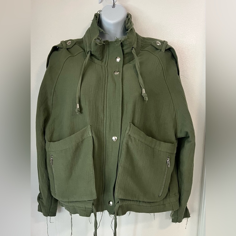 BLANK NYC Utility Bomber Jacket S NEW!